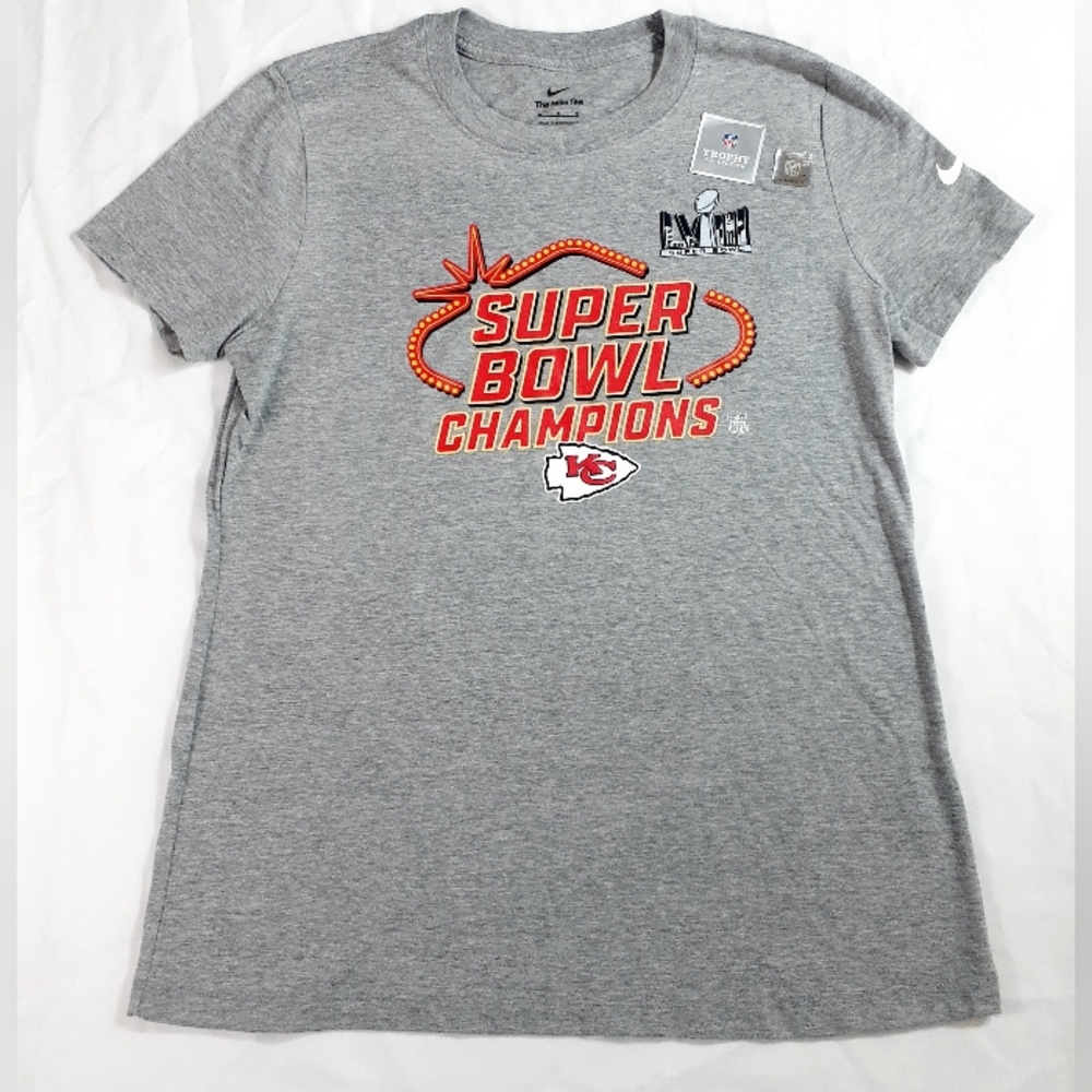 Gray Super Bowl Champions T-Shirt
